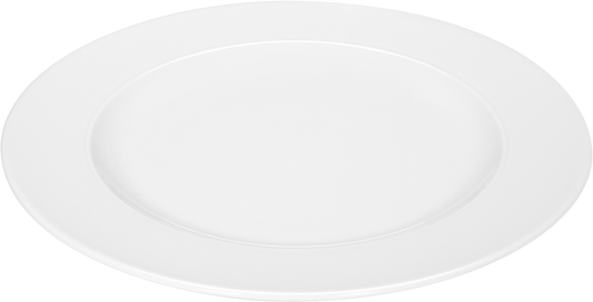Leere weiße Servierplatte für Gastronomie