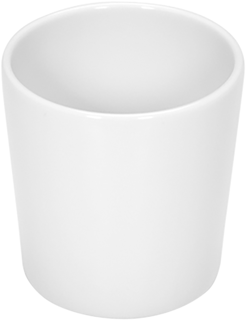 Leerer weißer Becher für Gastronomie