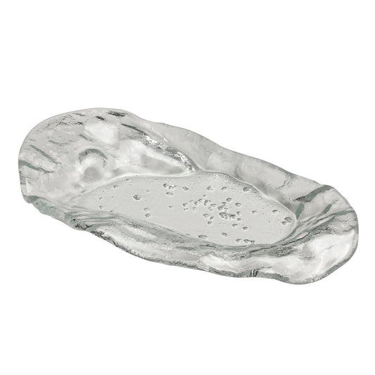Glasplatte mit unregelmäßiger Form.