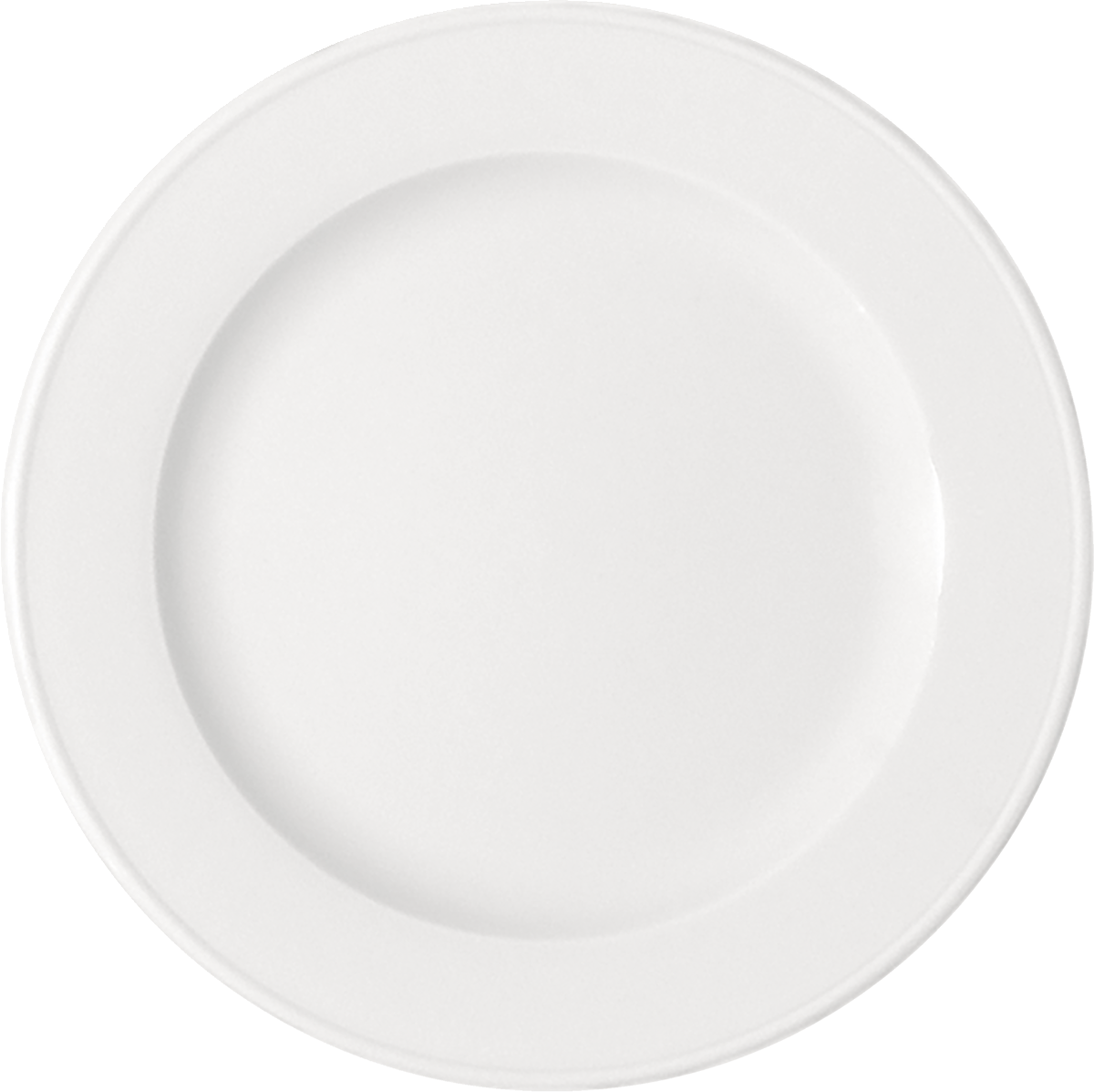 Leere weiße Essteller für Gastronomie