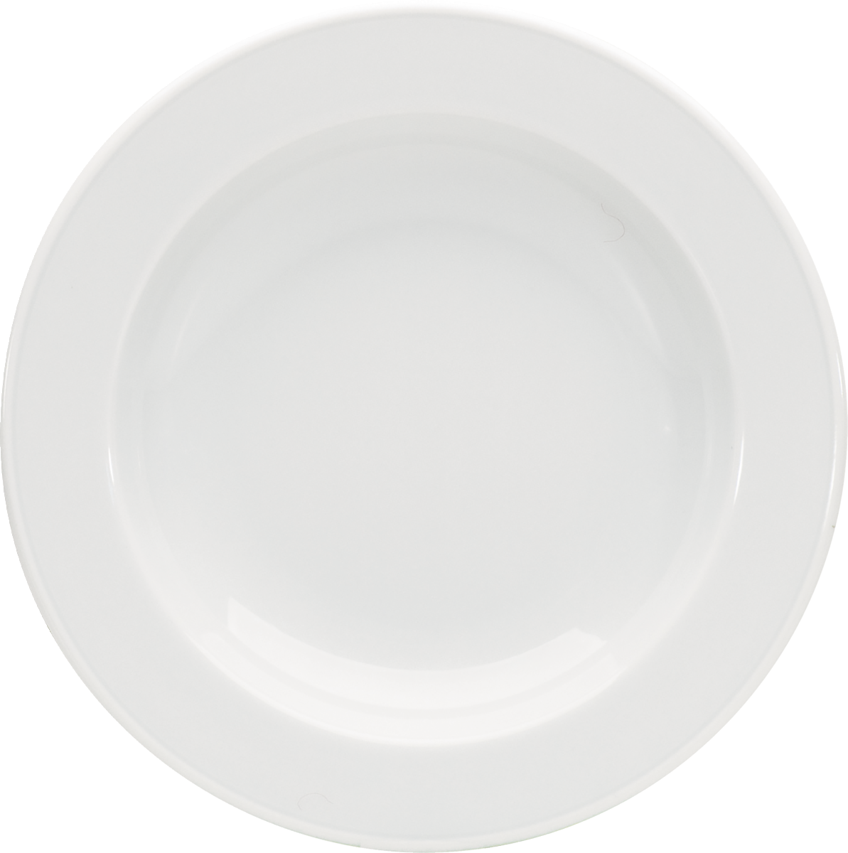 Leere weiße Teller für Gastronomie