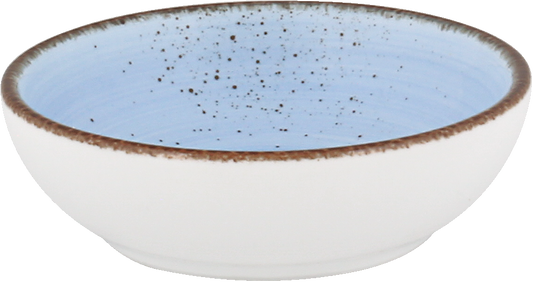 Bowl with blue glaze, ceramic style