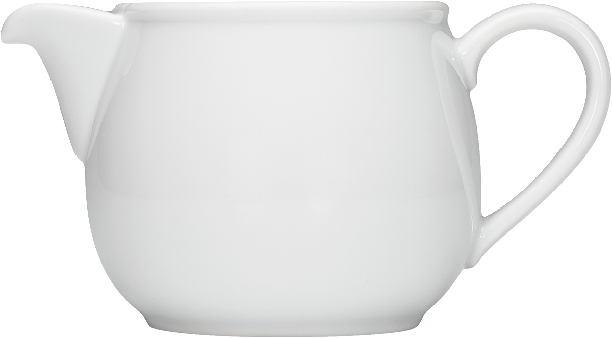 Weiße Kaffeekanne für Gastronomie
