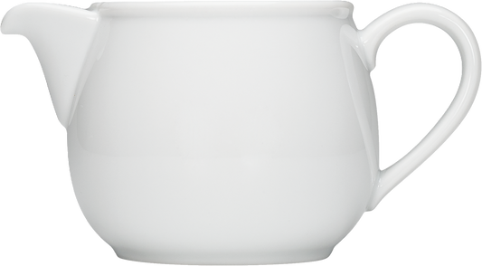 Weiße Kaffeekanne für Gastronomie