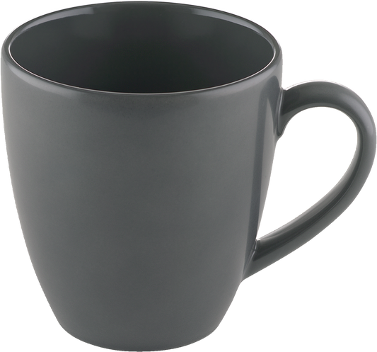 Graue Tasse, runde Form, 320ml.