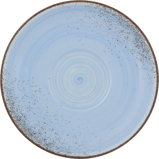 Blaue Keramik-Teile für Gastronomie