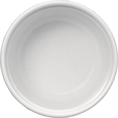 Weißer, stapelbarer Gastronomiebehälter.