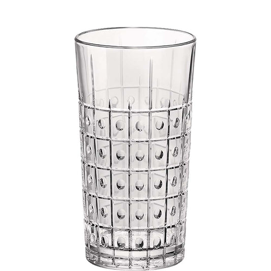 Glas mit geprägtem Muster