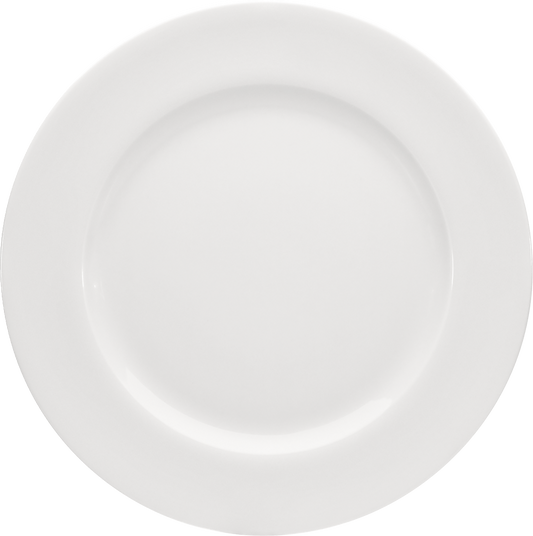 Leere weiße Essteller für Gastronomie