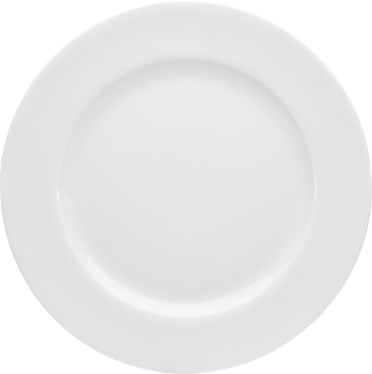 Leere weiße Essteller für Gastronomie