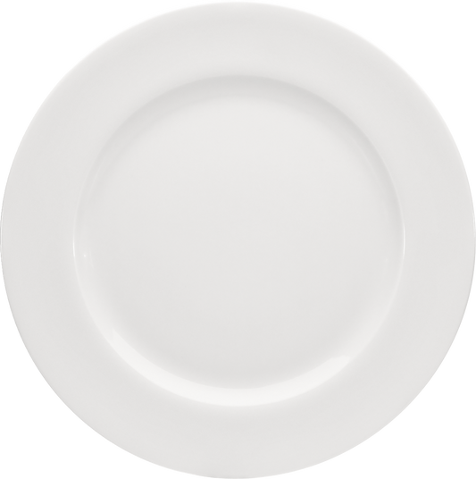 Leere weiße Essteller für Gastronomie