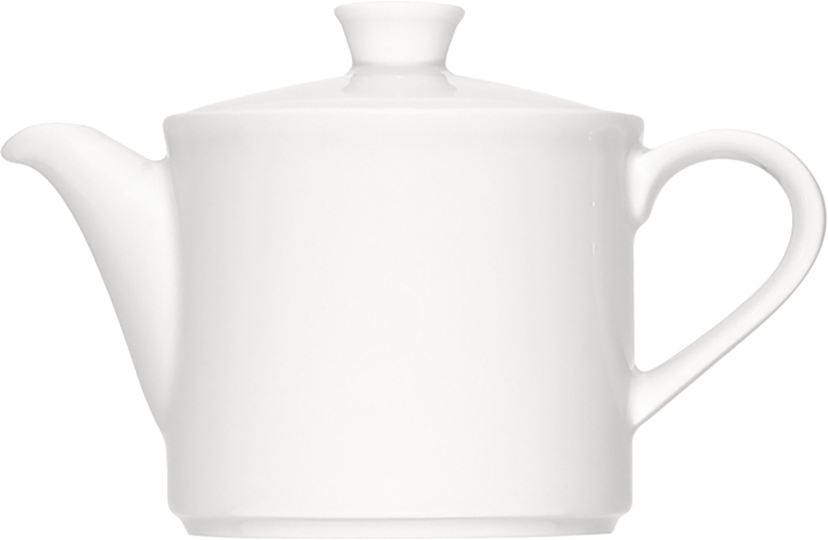 Weiße Teekanne für Gastronomie