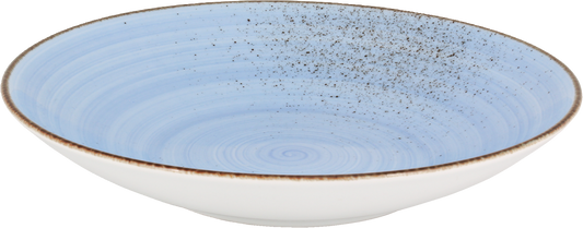 Leere blaue Gastronomieteller-Schale
