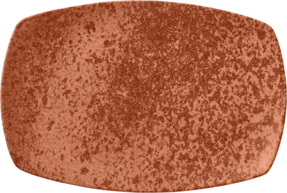 Rechteckige, orange Servierplatte, 36cm.