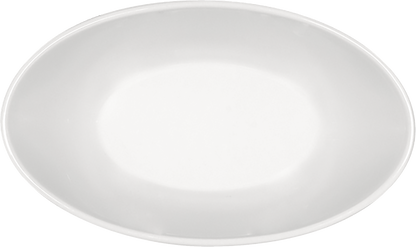 Weiße, moderne Schüssel, minimalistisch.
