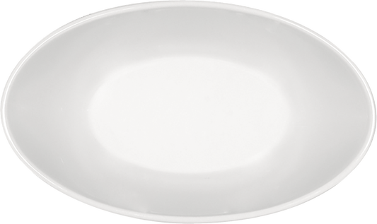 Leere weiße Servierschale, B2B-Gastronomie