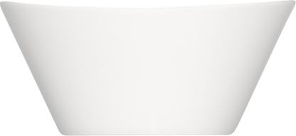 Weiße, moderne Schüssel, minimalistisch.