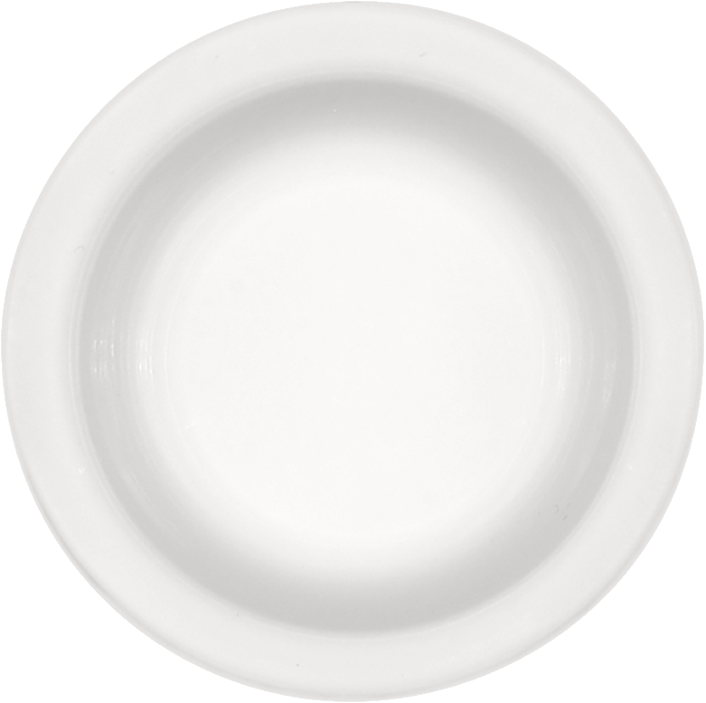 Leere weiße Suppenschüssel, B2B-Gastronomie