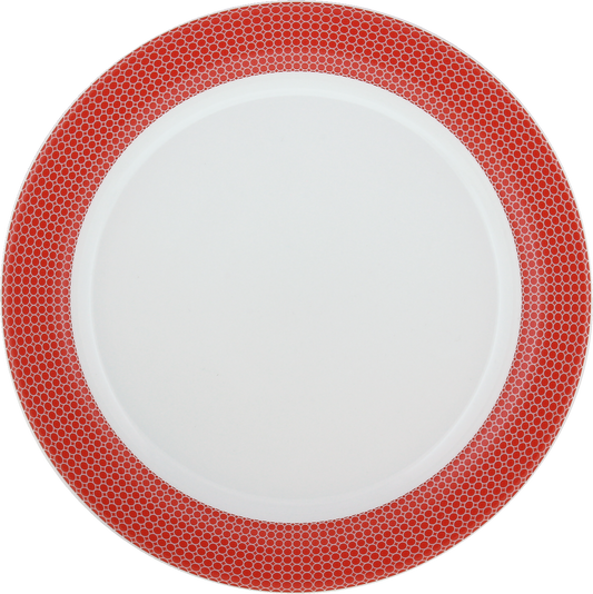 B2B-Gastronomie, Teller, rot, Muster