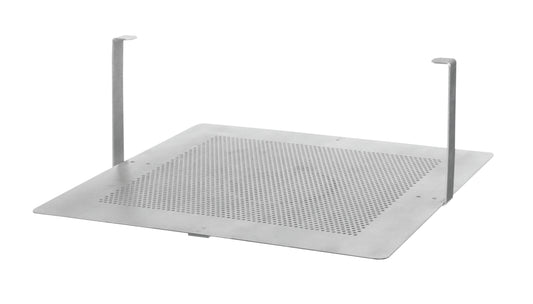 Metallisches Gestell für Gastronomiebedarf.