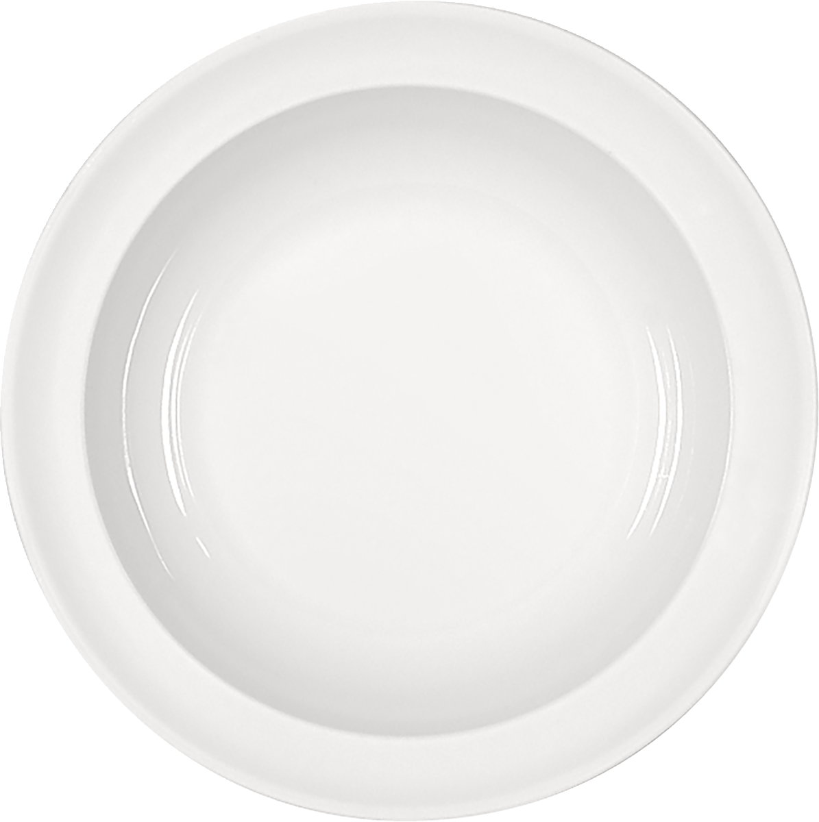 Leere weiße Teller für Gastronomie