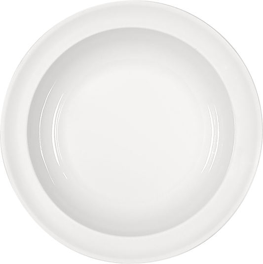 Leere weiße Teller für Gastronomie