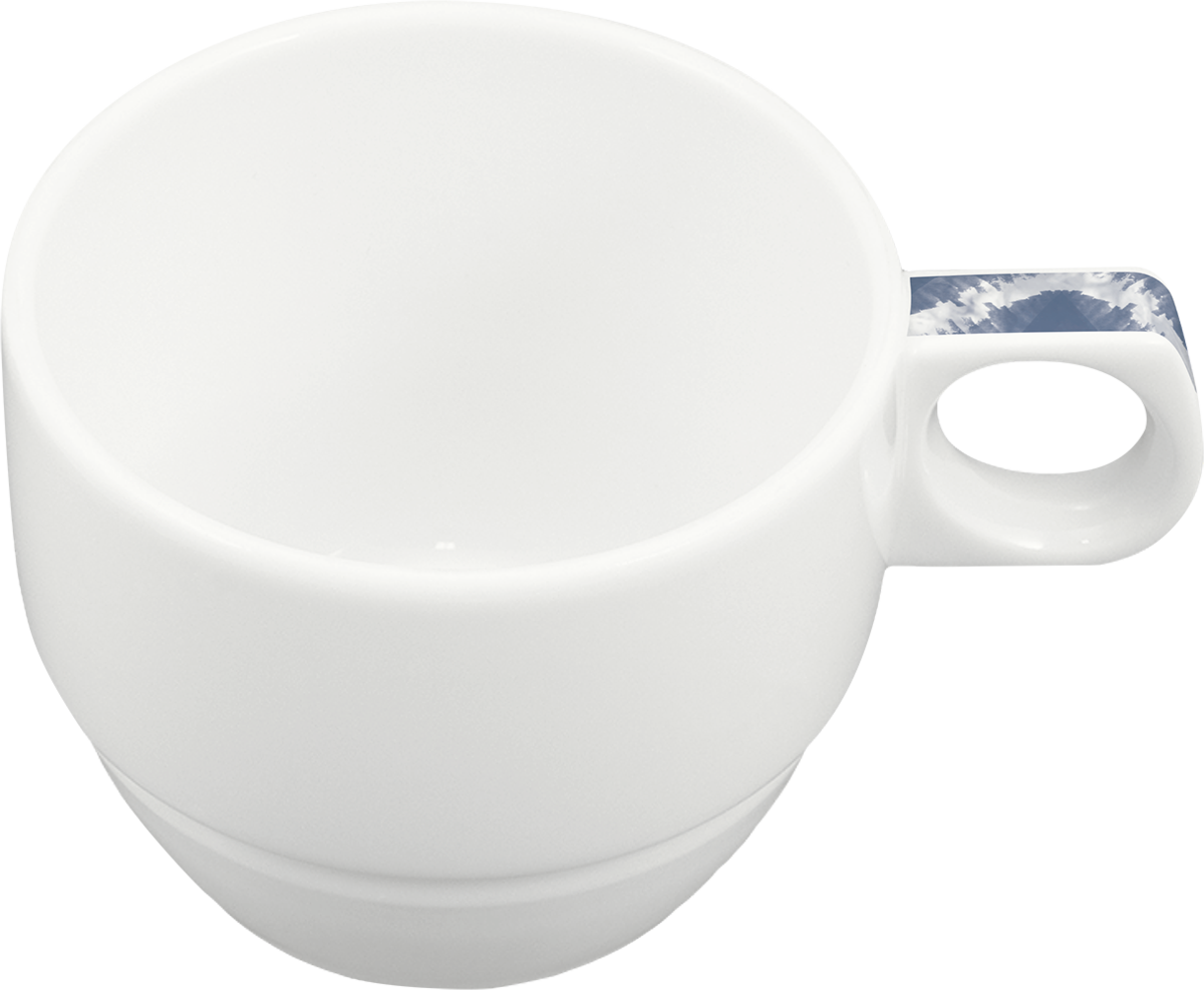 Weiße Kaffeetasse, B2B Gastronomie.
