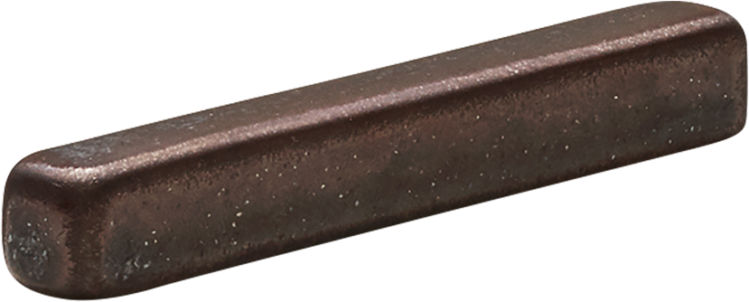 Brauner rechteckiger Keramikstab.