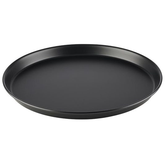 Rundes schwarzes Serviertablett