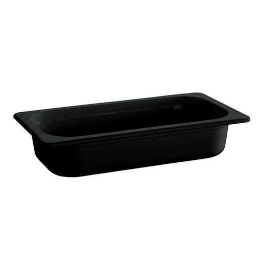 Schwarze Bäckertrog-Servierform