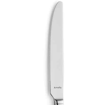 Silbernes Tafelmesser mit glatter Klinge.