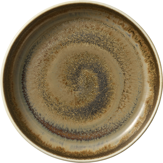 Keramikschale mit braunem Muster