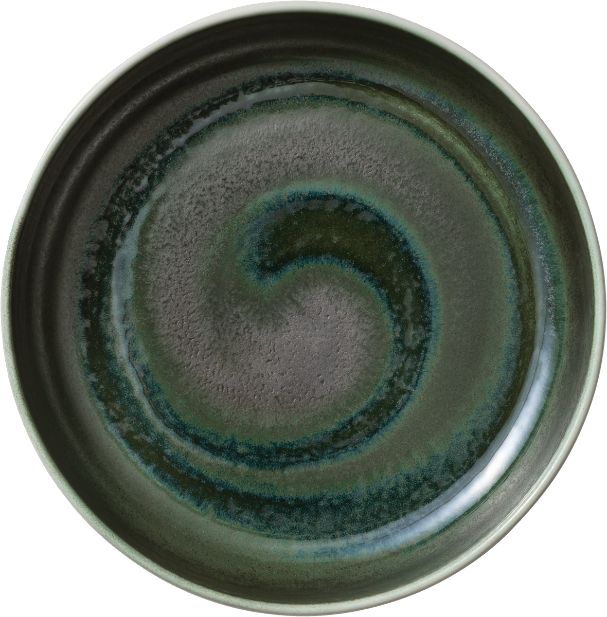 Keramikschale mit spiralförmigem Muster