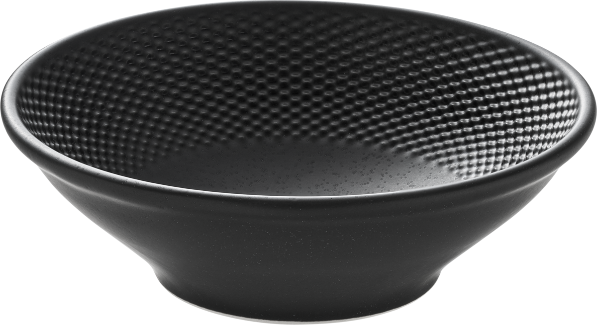 Schwarze Schüssel für Gastronomie