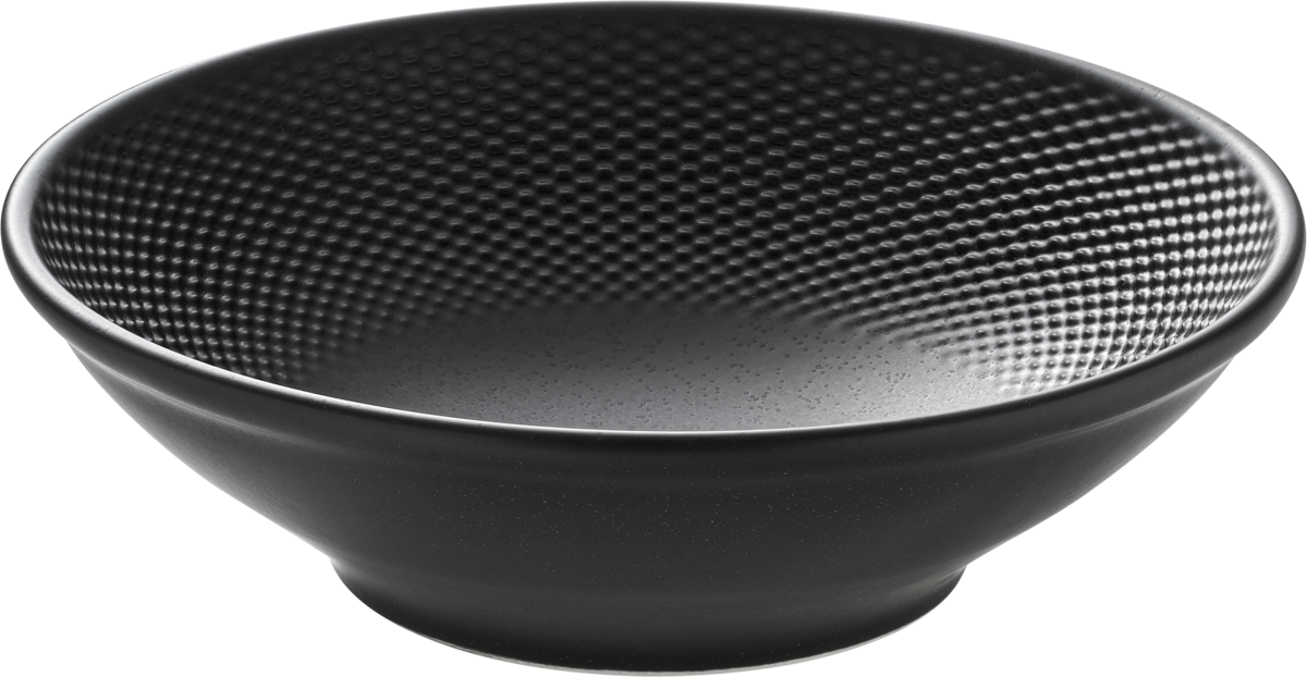 Schwarze Schüssel für Gastronomie