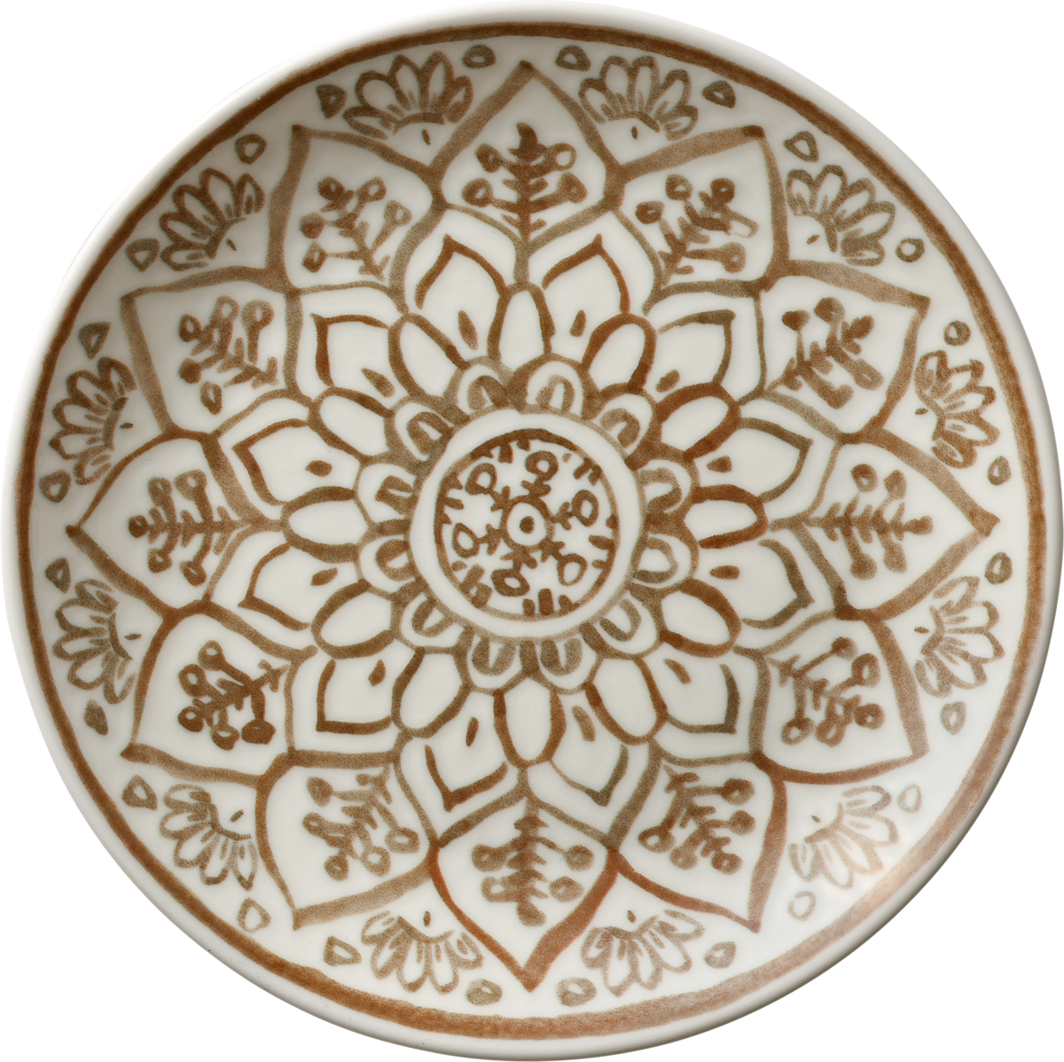 Brotzeit-Teller mit Mandala-Muster