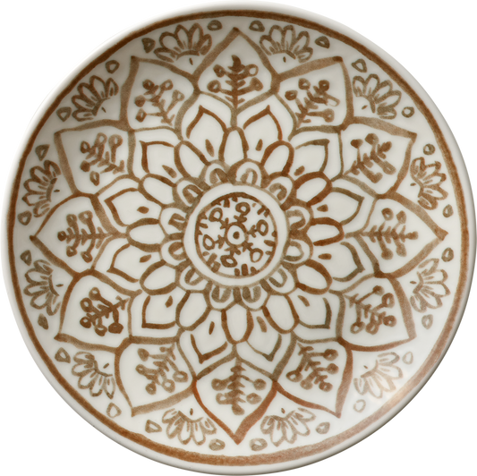 Brotzeit-Teller mit Mandala-Muster