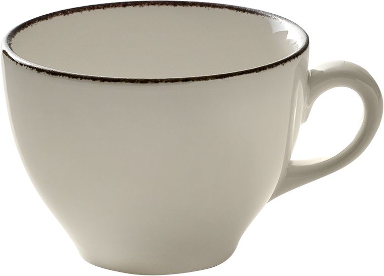 Weiße Kaffeetasse, Nahaufnahme, B2B Gastronomie