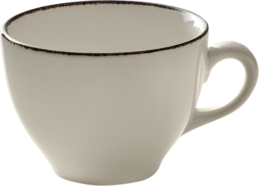 Weiße Kaffeetasse, Nahaufnahme, B2B Gastronomie
