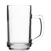 Glas-Maßkrug, transparent und leer