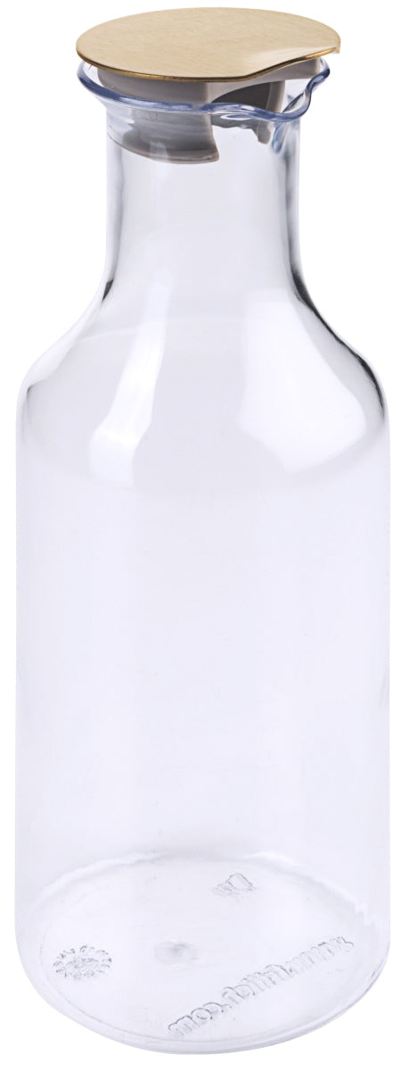 Glasflasche mit Holzdeckel