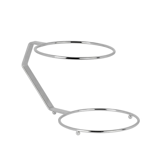 Metallständer mit zwei Ringen.