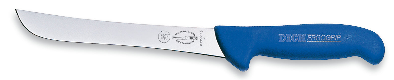 Messer mit blauem Griff.