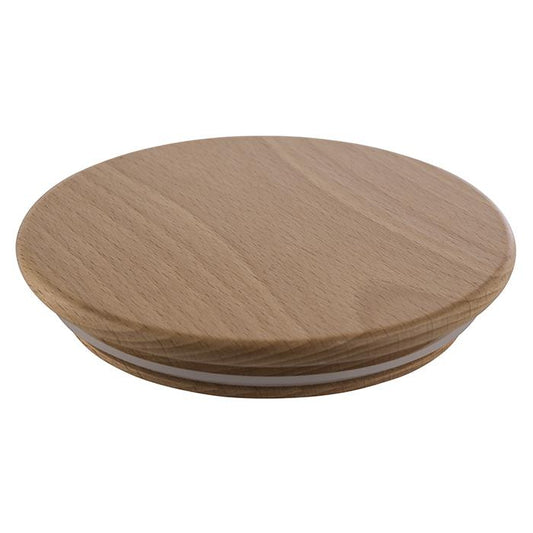 Holz-Drehteller für Gastronomiebedarf.