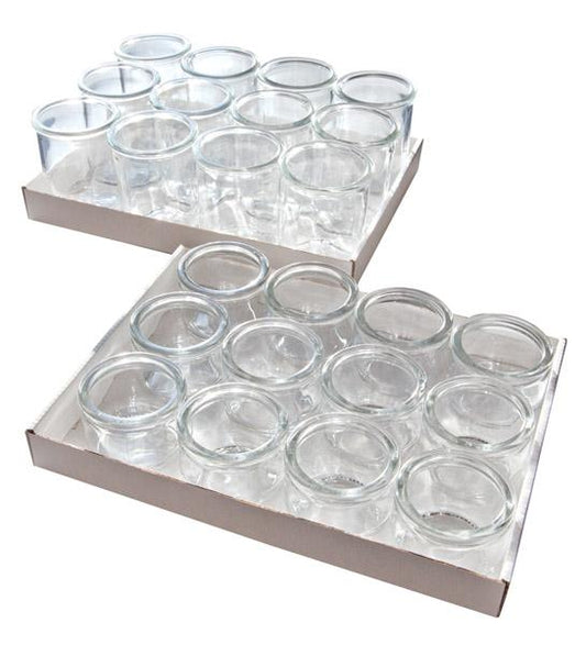 Gourmetgläser, 12er Set, Ø 6 cm, H: 8 cm, 160 ml