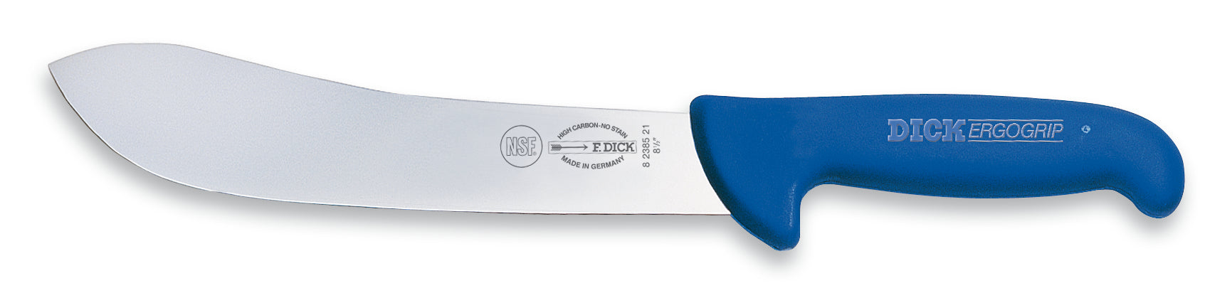 Messer mit blauem Griff.