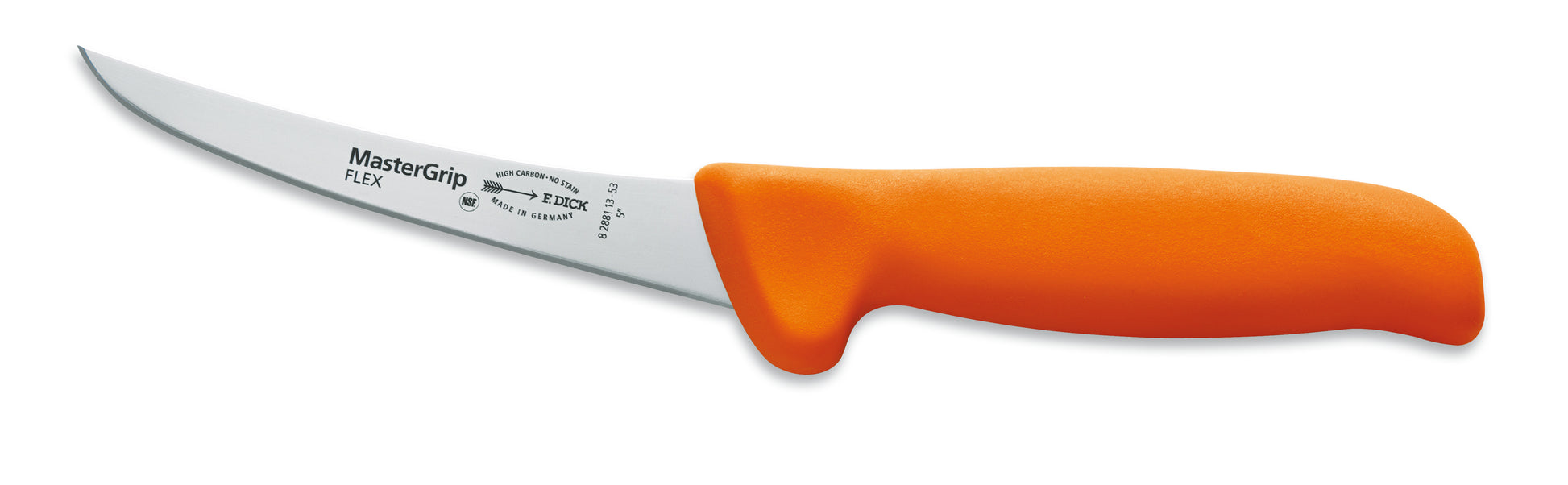 Messer mit orangefarbenem Griff.