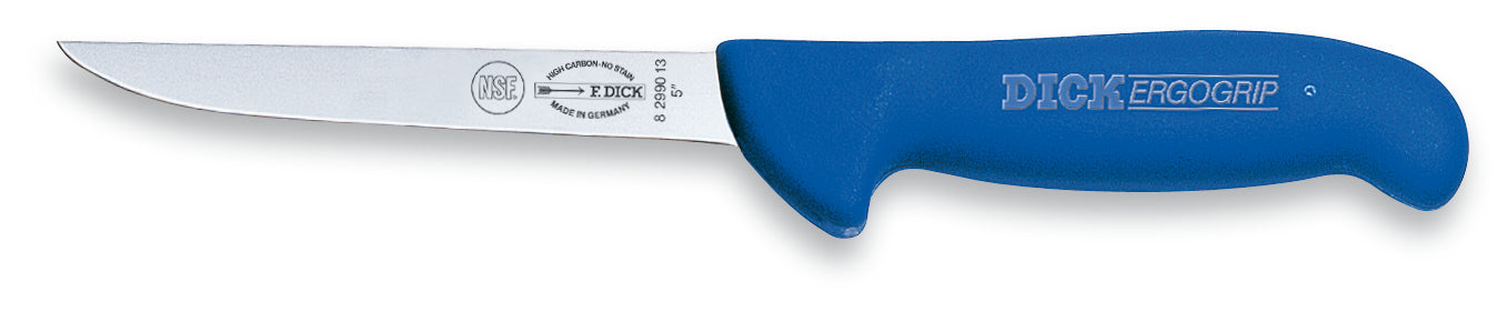 Blaues Messer mit ergonomischem Griff.