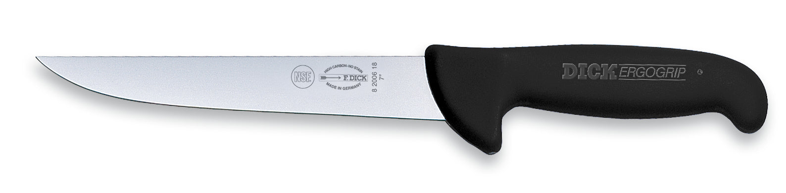 Messer mit schwarzem Griff.