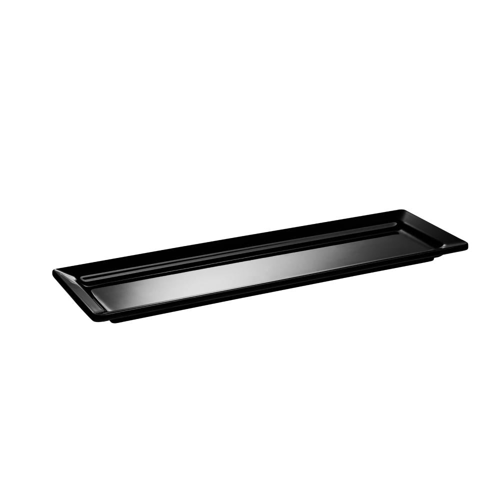 Schwarze Servierplatte für Gastronomie